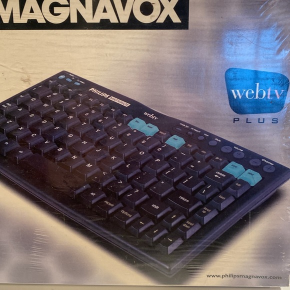 NIB & Vintage Philips Magnavox Wireless Keyboard for Web TV #MWK122BK - Picture 3 of 5
